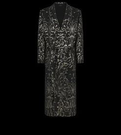 ABSTRACT MOIRÉ JACQUARD ROBE
