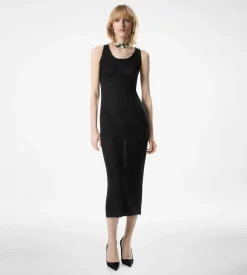 ANKLE LENGTH VEST DRESS WITH TOM FORD METAL PLAQUE