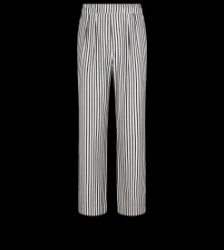 BATON STRIPE FLUID SILK PLEATED LOUNGE PANT