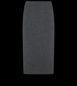 BELOW THE KNEE CASHMERE COTTON SKIRT