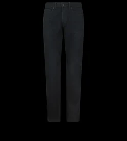 BLACK STRETCH STRAIGHT FIT DENIM