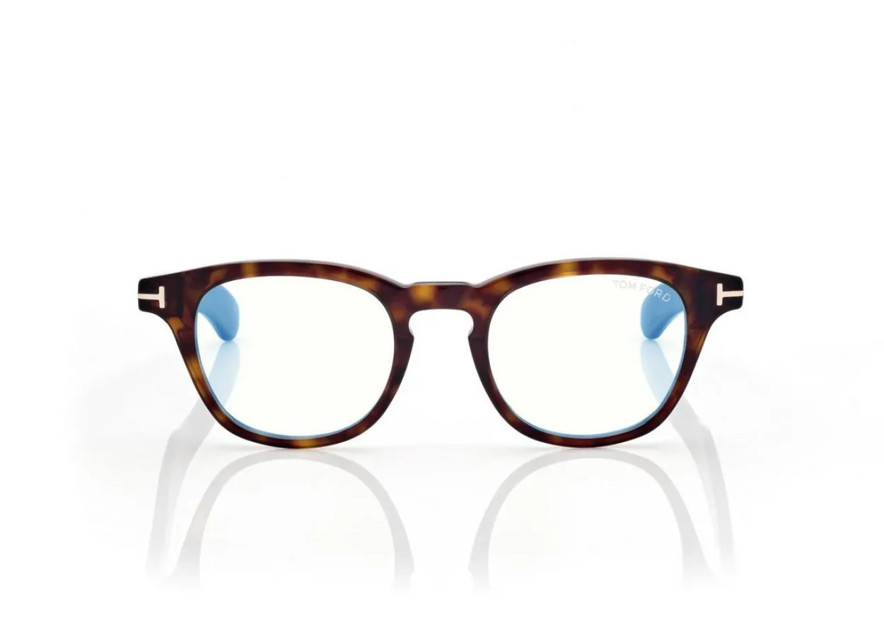 BLUE BLOCK ROUND OPTICALS