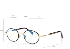 BLUE BLOCK ROUND OPTICALS