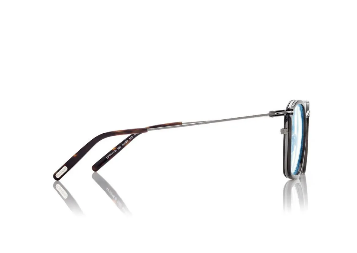 BLUE BLOCK ROUND OPTICALS