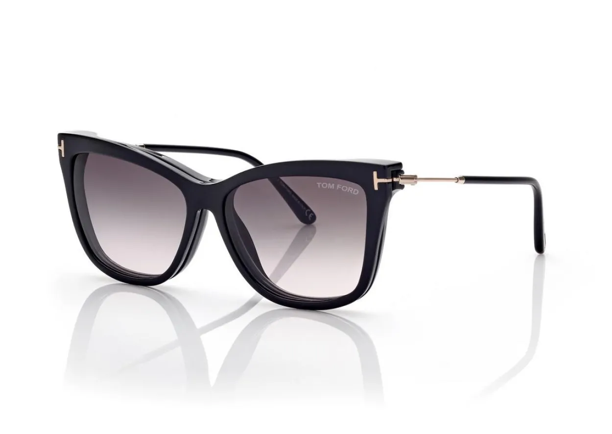 BLUE BLOCK SOFT CAT EYE OPTICALS CLIP ON SUN