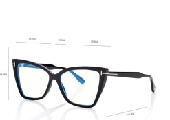 BLUE BLOCK SQUARE CAT EYE OPTICALS