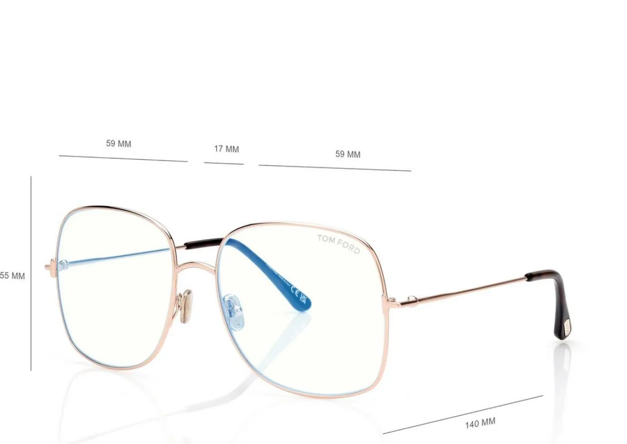 BLUE BLOCK SQUARE OPTICALS