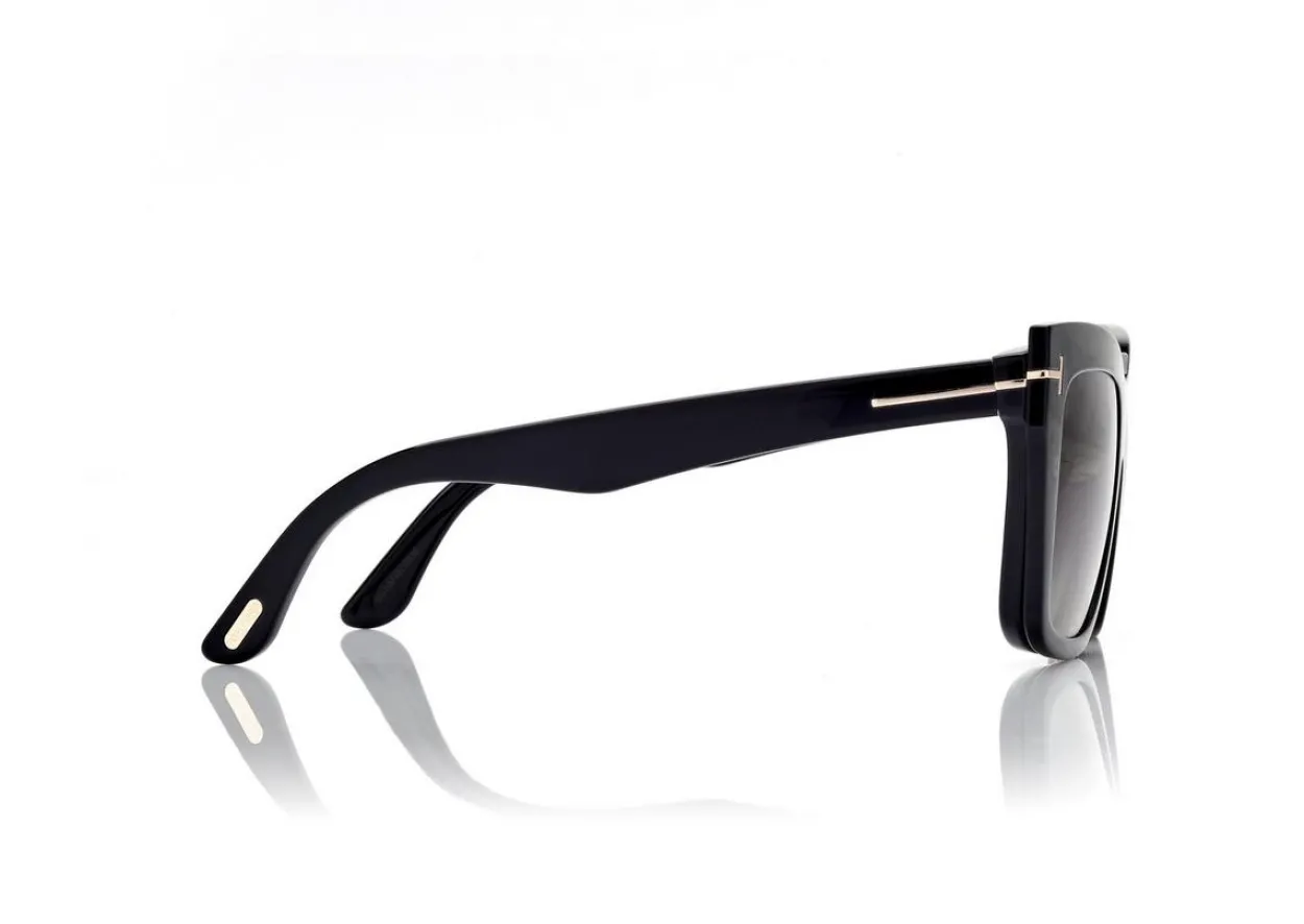 BLUE BLOCK SQUARE OPTICALS WITH CLIP ON SUNGLASSES