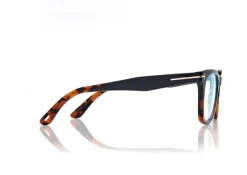 BLUE BLOCK SQUARE OPTICALS WITH CLIP ON SUNGLASSES