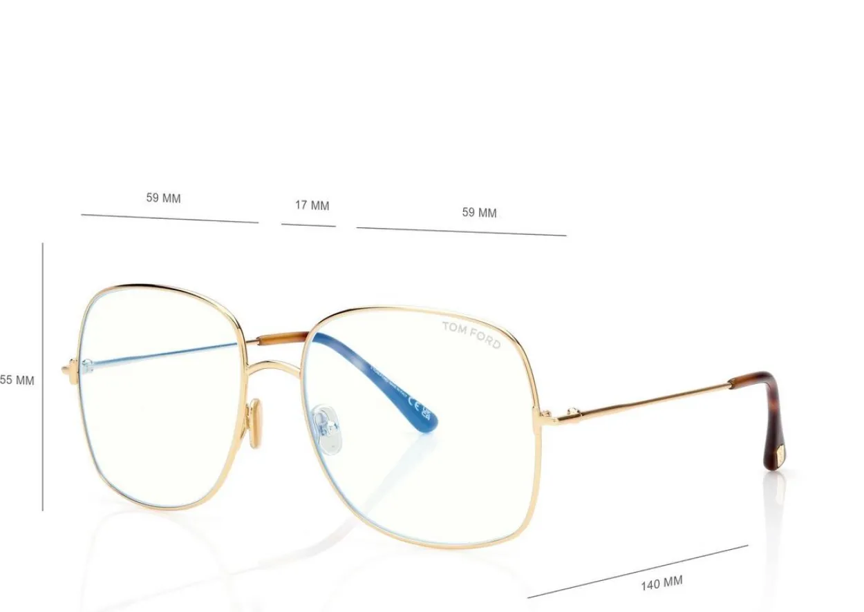 BLUE BLOCK SQUARE OPTICALS
