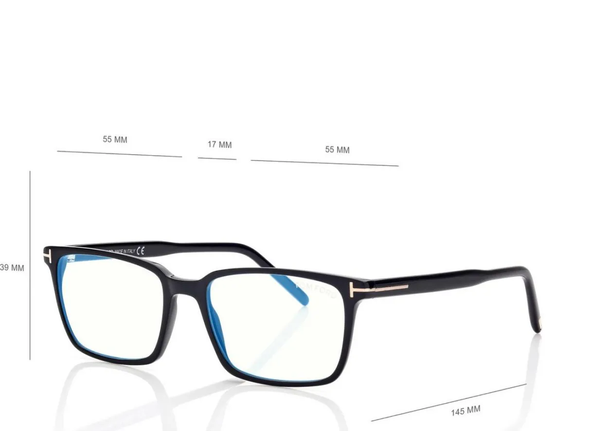 BLUE BLOCK SQUARE OPTICALS