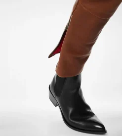 BUFFALO GRAIN LEATHER BIKER PANT