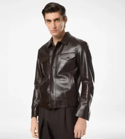 BUFFALO GRAIN LEATHER WESTERN JACKET