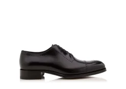 BURNISHED LEATHER EDGAR BROGUE LACE UP