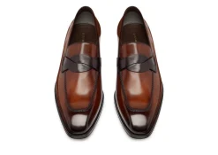 BURNISHED LEATHER ELKAN TWISTED BAND LOAFER