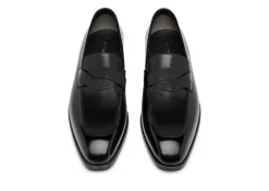 BURNISHED LEATHER ELKAN TWISTED BAND LOAFER