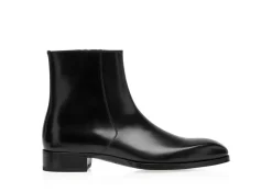 BURNISHED LEATHER ELKAN ZIP BOOT