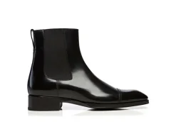 BURNISHED LEATHER GIANNI ANKLE BOOT
