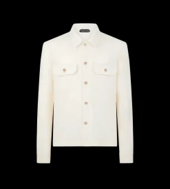 CASHMERE CHEST POCKET OUTERSHIRT