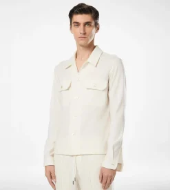 CASHMERE CHEST POCKET OUTERSHIRT