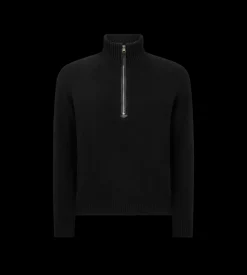 CASHMERE LAMBSWOOL HALF ZIP