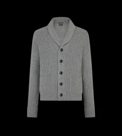 CASHMERE SHAWL COLLAR CARDIGAN