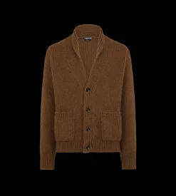 CASHMERE SHAWL COLLAR CARDIGAN