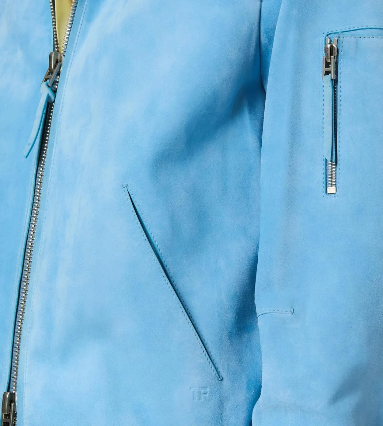 CASHMERE SUEDE COLLAR BLOUSON