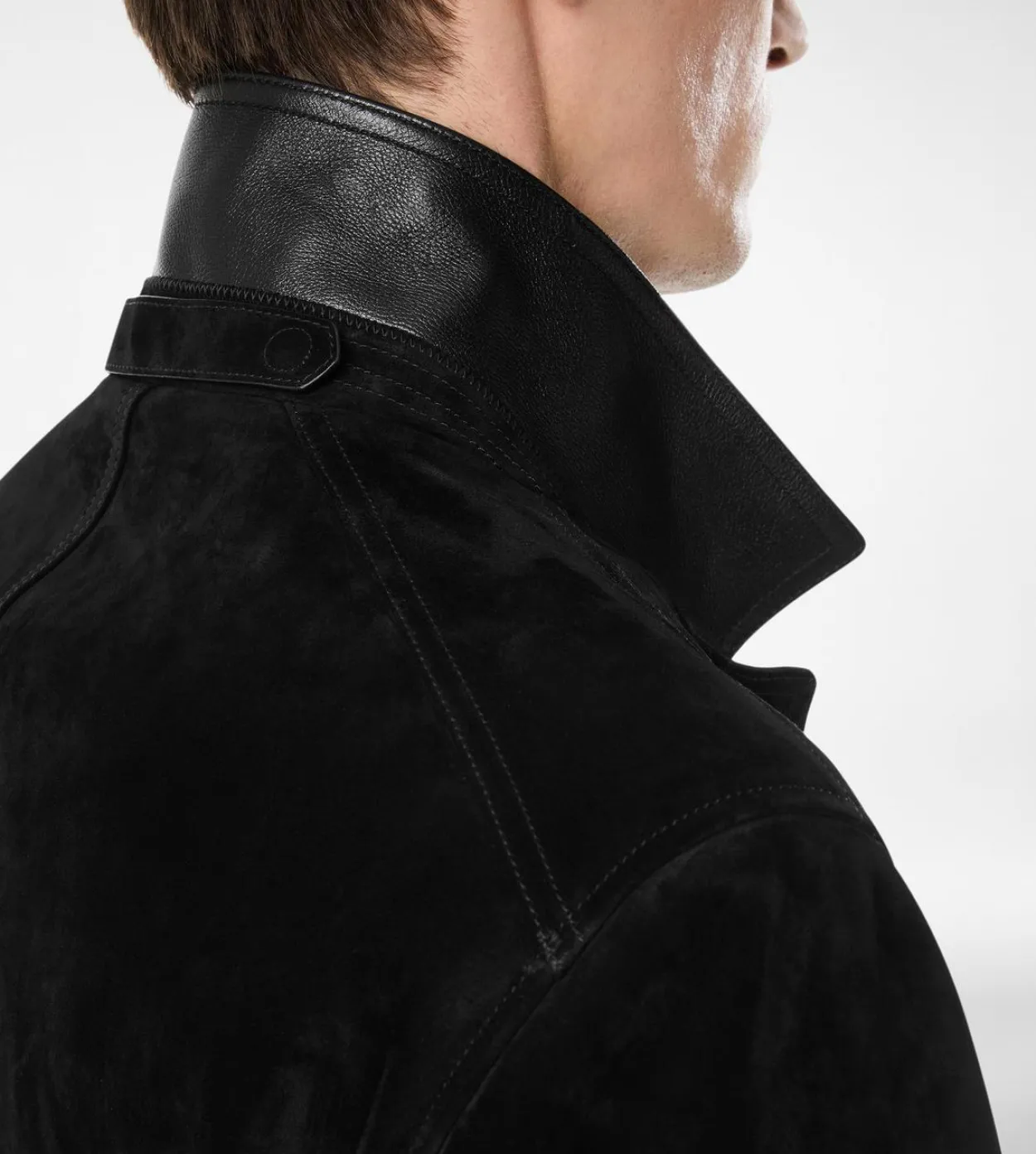 CASHMERE SUEDE MILITARY JACKET