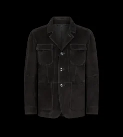 CASHMERE SUEDE MILITARY JACKET