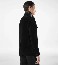 CASHMERE SUEDE MILITARY JACKET