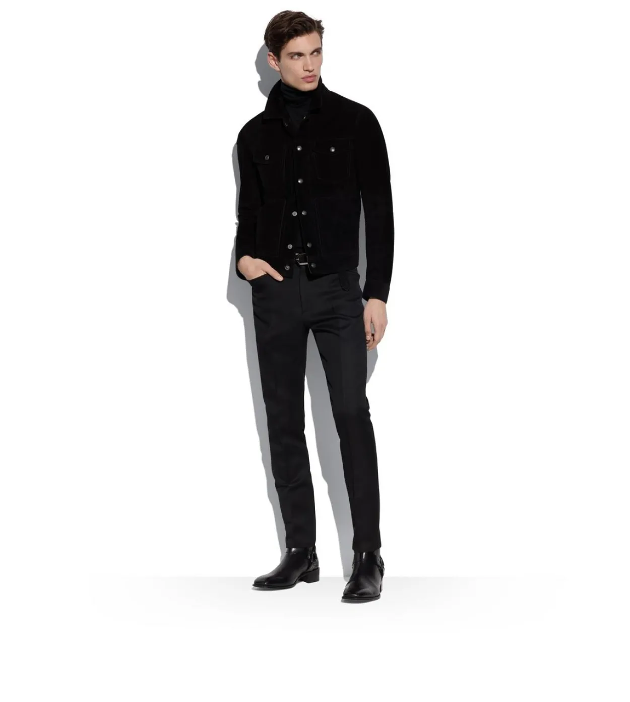 CASHMERE SUEDE WESTERN JACKET