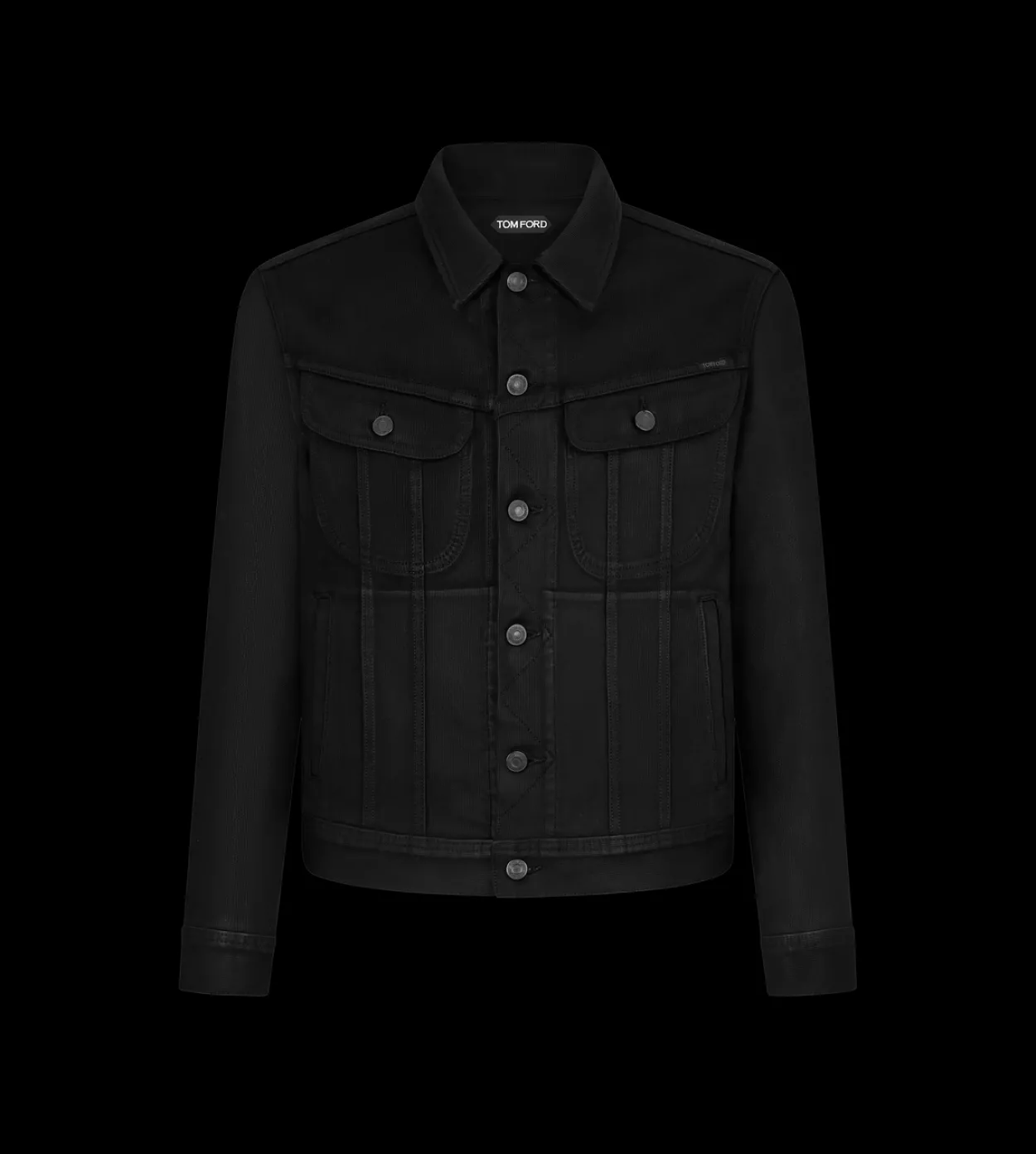 COATED BEDFORD CORD ICON DENIM JACKET