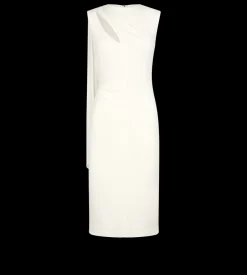 COCKTAIL DRESS WITH CUT OUT AND SCARF DETAIL
