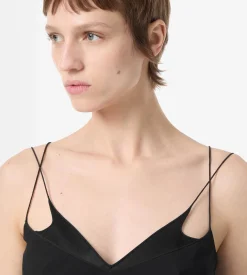 COCKTAIL SLIP DRESS WITH DOUBLE STRAPS