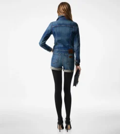 COMFORT STONE WASHED DENIM SHORTS
