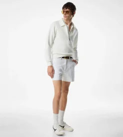 COTTON SATIN TAILORED SHORTS