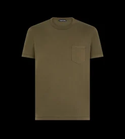 COTTON SILK CREW NECK T-SHIRT