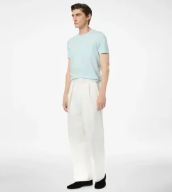 COTTON SILK CREW NECK T-SHIRT