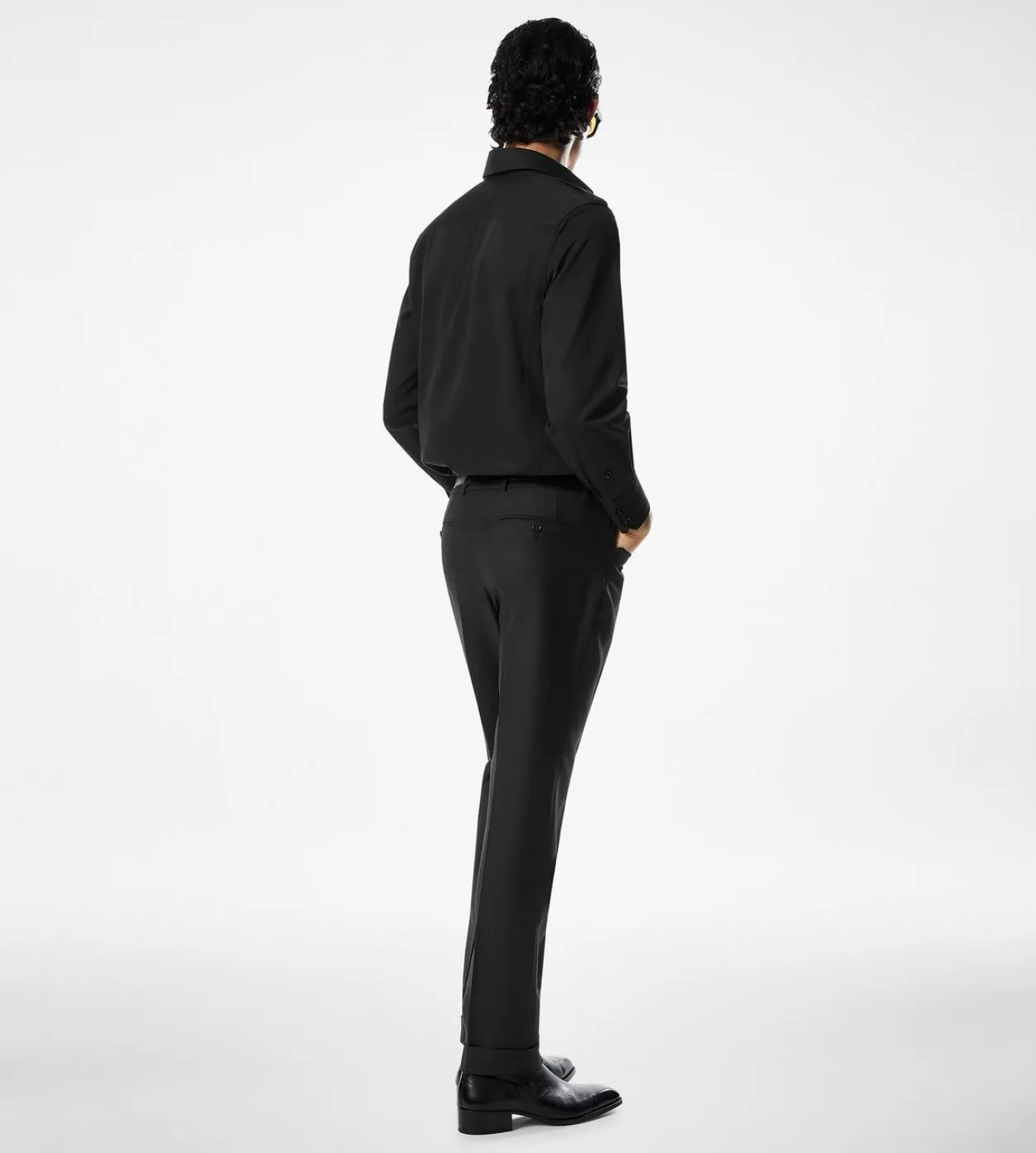 COTTON SILK FAILLE MILITARY SHIRT