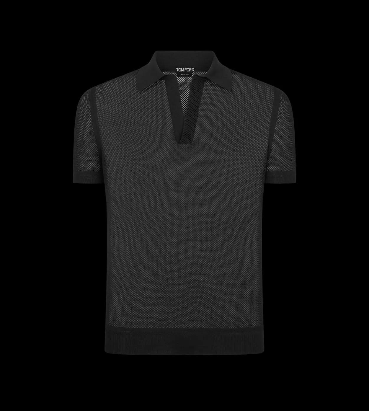 COTTON SILK MESH POLO