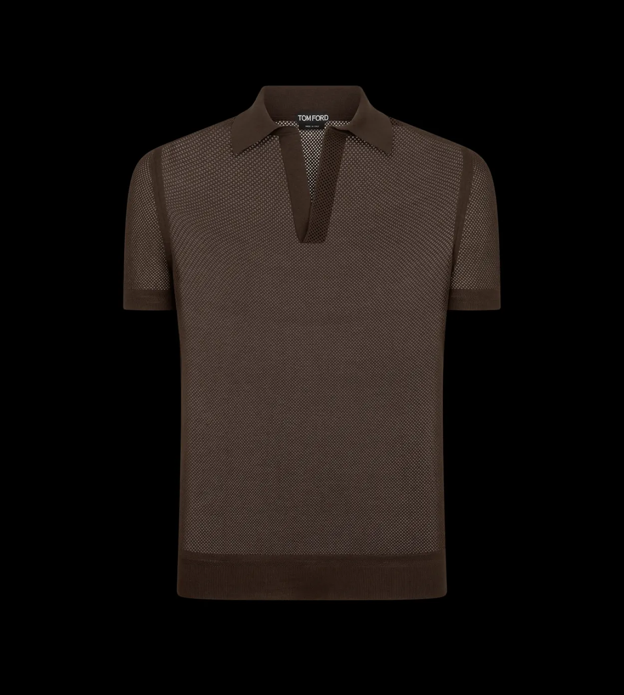 COTTON SILK MESH POLO