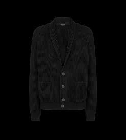 COTTON SILK SHAWL COLLAR CARDIGAN