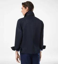COTTON TWILL DOUBLE SPLITTABLE OVERSHIRT