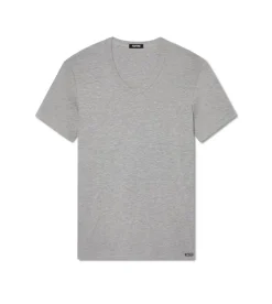 COTTON V-NECK T-SHIRT