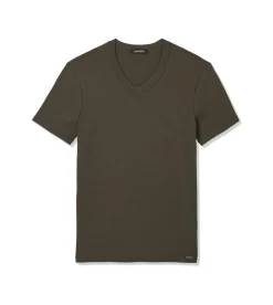 COTTON V-NECK T-SHIRT