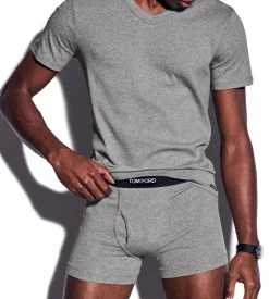 COTTON V-NECK T-SHIRT
