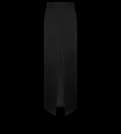 CREPE ENVERS SATIN TAILORED SKIRT