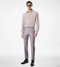 CREPE SATIN SLIM FIT SHIRT