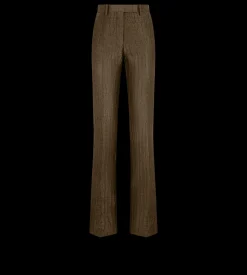 CROCO JACQUARD TAILORED STRAIGHT PANTS